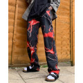 High Quality Men's Red Lightning Casual Pants Wholesale